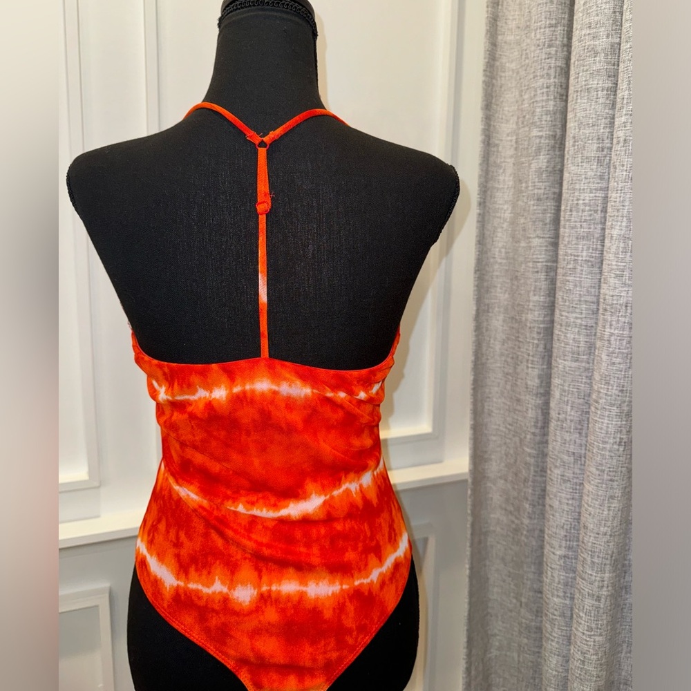 Medium Red/Orange bodysuit - Picture 2 of 2